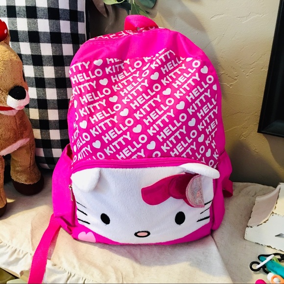 Hello Kitty Checker Messenger Shoulder Kids Bag For School. Authentic Sanrio